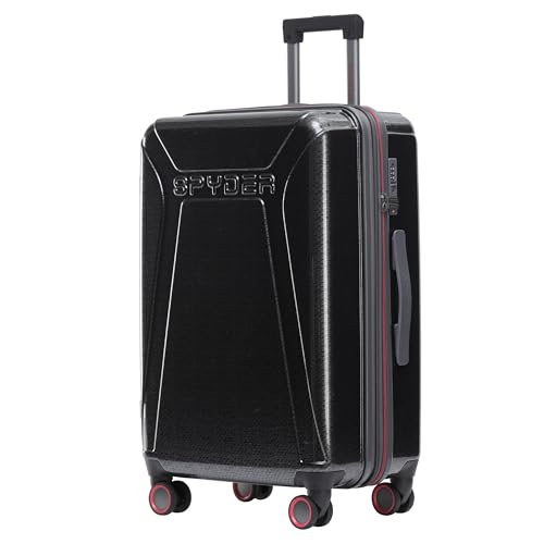 Spyder Traverse 25 Inch Medium Expandable Hardside Upright Suitcase with 360° Spinner Wheels, TSA Approved Lock, Charcoal