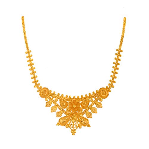 P.C. Chandra Jewellers Women's 22k (916) Yellow Gold Metal Necklace - 8.22 Grams