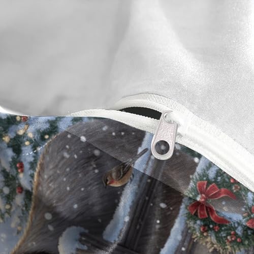 Linge de lit de Noël vintage pour cocooning d'hiver en taille King - 8