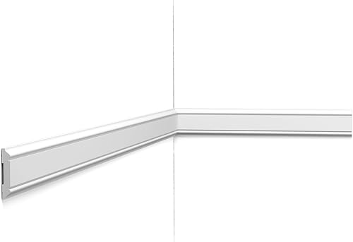Orac Decor Moldura de panel PX144 de 1-78 pulgadas de alto x 78 pulgadas de largo (paquete de 11), color blanco