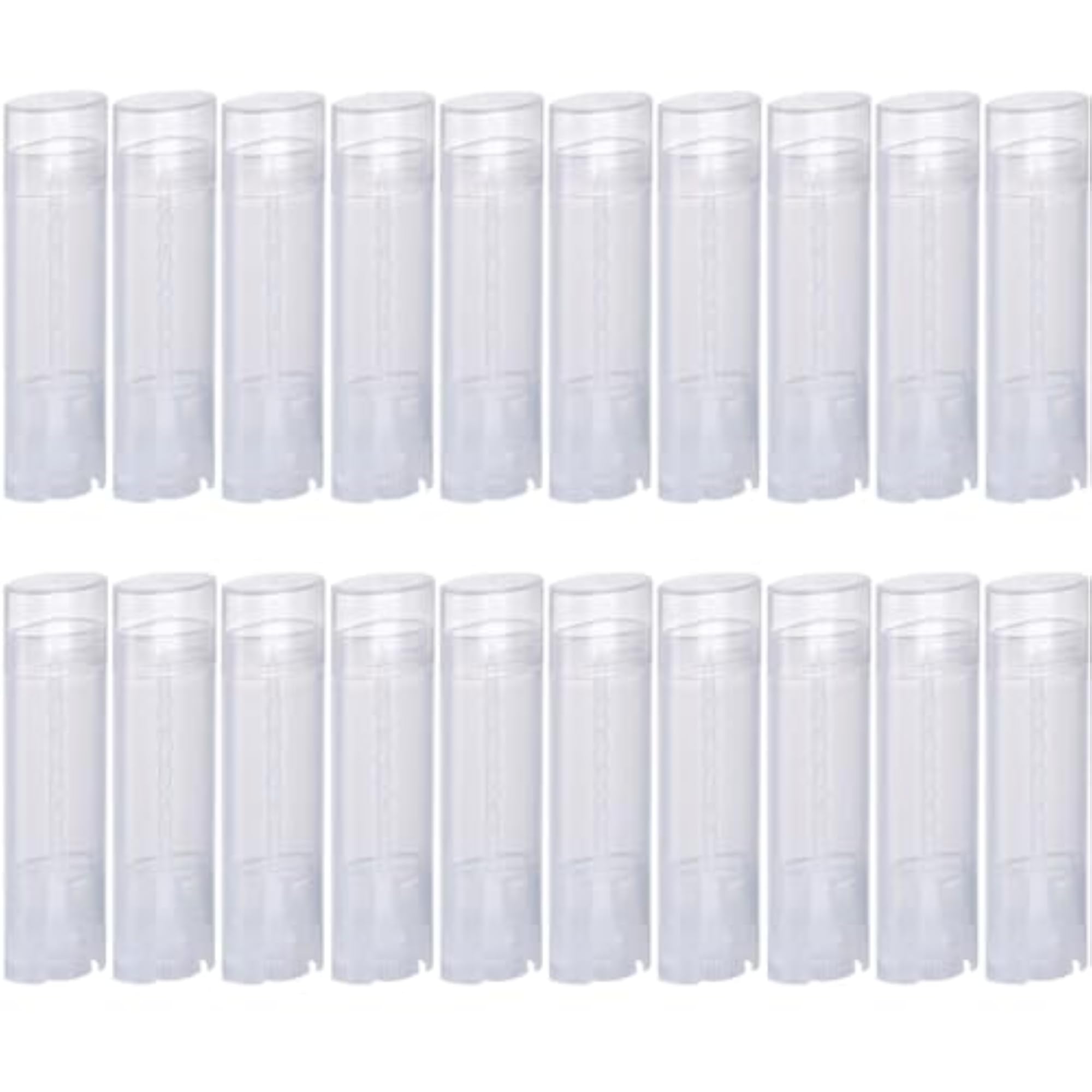 5ml Frosted Clear Empty Oval Deodorant Lip Balm Tubes, 100 Pcs