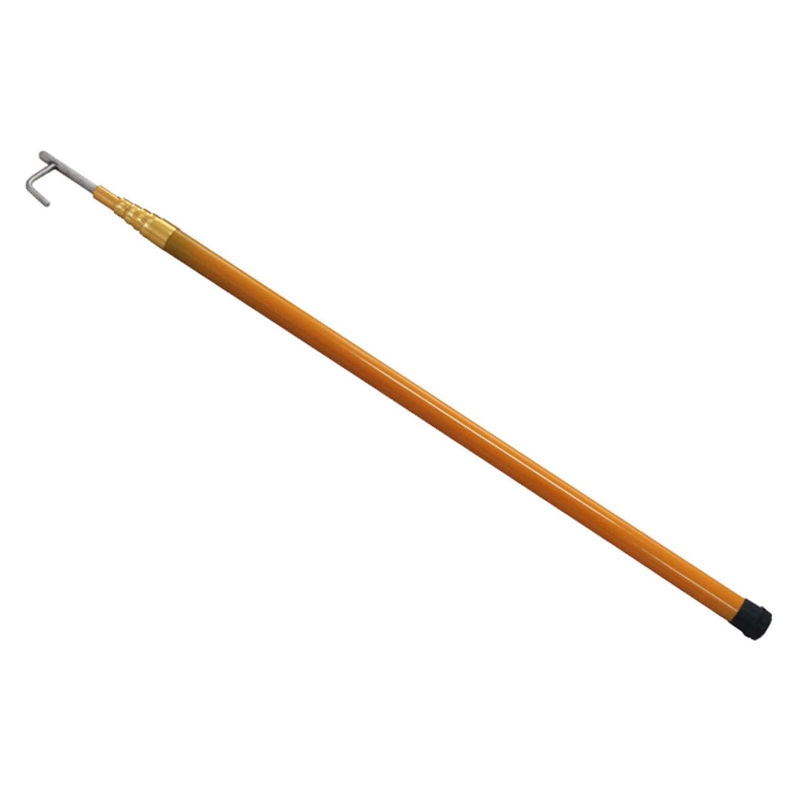 Palo di Salvataggio, Gancio di Salvataggio Regolabile e Resistente per Piscina e Barca, Manico telescopico Antiscivolo per ormeggio e Sicurezza in Piscina, Strumento di Presa (B, 4 m/13,1 pi