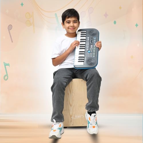 Image of Techno RJ-TC-TKB4995 Portable Digital Keyboard Piano, Blue, 32-Key