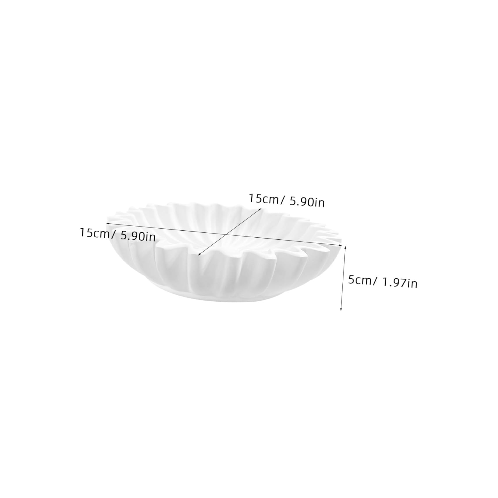 Abaodam Ciotola Decorativa in Resina Bianca Multiuso per Gioielli e Piccoli Oggetti Forma Delicata per Decorazione da Scrivania e Ingresso Stili multipli