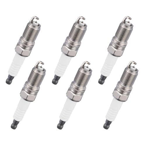 Image of BDFHYK 7316 Iridium Spark Plugs Compatible with Buick Century Compatible with Chevy Beretta Cavalier S10 Escort Explorer Focus for GMC Sonoma for Isuzu Hombre Marquis Sunfire 2.0L 4.0L L4 V6 Set of 6