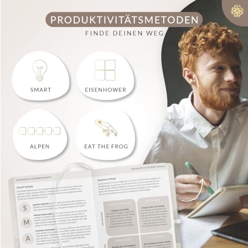 Lebenskompass® Erfolgsjournal FOKUS PLAN - Tagesplaner & Tagebuch für Erwachsene - Das Journal Buch und Produktivitätsplaner für mehr Motivation, Ziele, Gewohnheiten und Produktivität