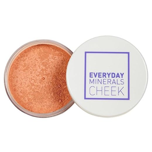 Everyday Minerals Blush | All Smiles Blush Mineral Powder Makeup | Peachy Orange Blush
