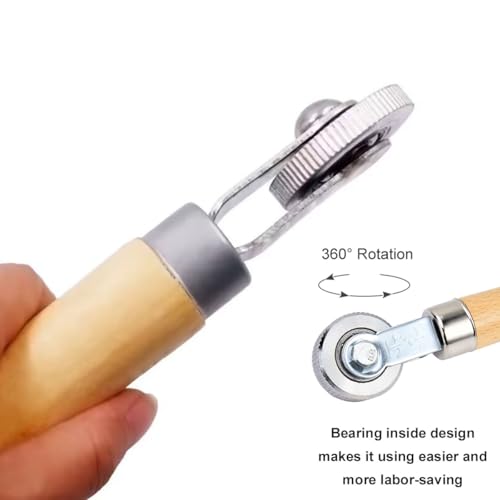 Andrückrolle, Andrückwalze, Silikon Rolle, Handdruck Roller, Auto Reifen Reparatur Roller, Anroller für Reifenreparatur, Reifen Rollenlager, Gummi Nahtroller und Reifen Roller Werkzeug Set, 4 Stück