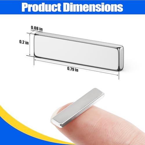 Image of FINDMAG Small Bar Magnets, 100 Pack 20x5x2mm, Strong Rare Earth Magnets