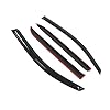 TuningPros Outside Mount Window Vent Visors Rain Guards Compatible with Scion Scion xD 2008-2014 | Side Window Wind Deflectors Rain Shields | Smoke Tinted, 4 Pcs Set, DGWV-389 #1