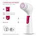 ETEREAUTY Facial Brush, Waterproof Facial Cleansing Brush 4-in-1 Set for Gentle Exfoliation and Deep Scrubbing