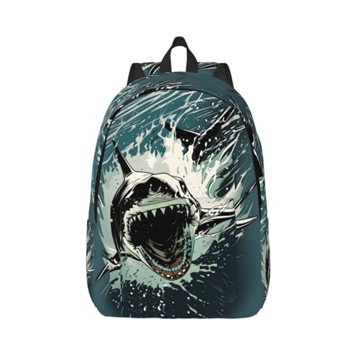 Sac à dos requin femme pour ranger vos affaires avec ce sac de voyage tendance de 17,7 pouces