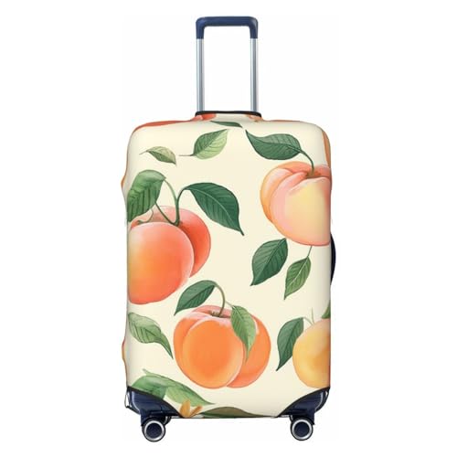 Peach Travel Luggage Cover Suitcase Protector Washable Elastic Suitcase Cover Anti-Scratch Luggage Protector Travel Suitcase Baggage Cover Fits 18-32 Inch Suitcase Large