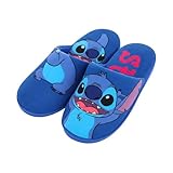 Disney Stitch Zapatillas Estar Casa para Mujer, Pantuflas Regalo Niñas y Adolescentes, Talla EU 38/39