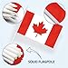 Anley Canada Mini Flag 12 Pack - Hand Held Small Miniature Canadian Flags on Stick - Fade Resistant & Vivid Colors - 5x8 Inch with Solid Pole & Spear Top