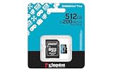 Kingston Canvas Go Plus karta pamięci microSDXC Gen4 200 MB/s A2 U3 V30 512 GB karta + adapter-SDCG4/512GB