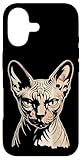 allevamento canadian sphynx milano Installazione facile Custodia per iPhone 17 Newspaper Art Sphynx Canadian Hairless