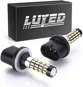 LUYED 2 X1000 Lumens Super Bright 4014 51-EX Chipsets 880 886 890 892 Led Bulb With Projector For DRL or Fog Lights,Xenon White