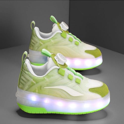 Kids Roller Skates Shoes Sneakers for Boys & Girls, Automatic Retrectable Technical Skateboarding Skates for Sneakers for Girls Boys Novel Gift2