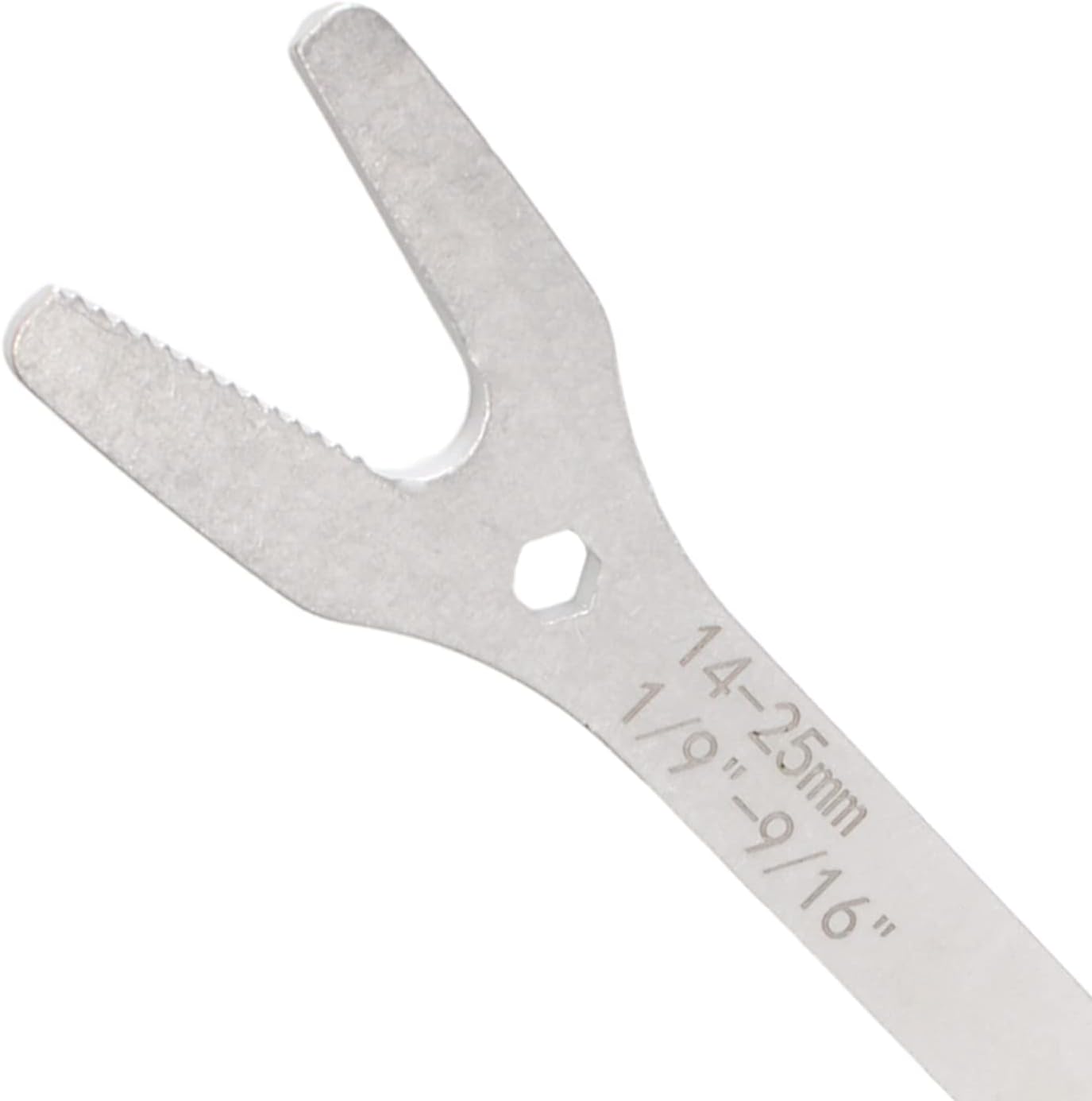 Larcele 6-25mm Double-Ended Self-Tightening Adjustable Wrench Multifunctional Wrench Spanner Tool for Outdoor Riding Or Home Car Maintenance ZJBS-02 (Silver)