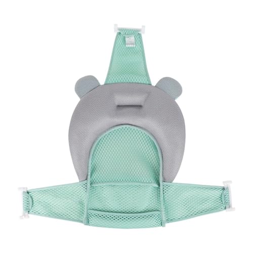 Image of Baby Bath Seat Support Net Soft Infant Bathing Seat Support Mat Suspension Shower Pad Adjustable Non-Slip Newborn Bathtub Sling Mat Baby Sink Bather Tub Shower Net Bathtub Sit Up Mesh 0-6 Month