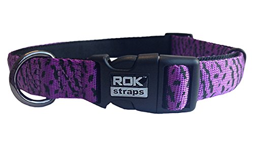 ROK Stap Collar, Medium, Black/Purple Detail
