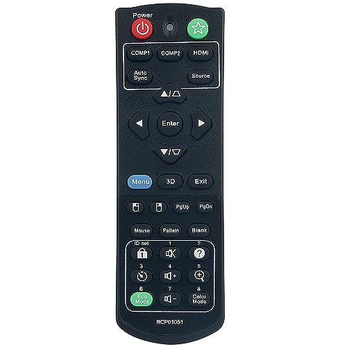 Image of RCP01051 Replace Remote Control Suitable for ViewSonic DLP Projector PJD5150 VS15872 PJD5153 PJD5255 PJD5253 PJD5555W VS15871 VS14115 VS15874 PJD5155 PJD5250 PJD5151 PJD7835HD PJD5555LW VS15873