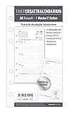  Timer Ersatzkalendarium A6 2022 - Bürokalender - Buchkalender A6 (9,5x17 cm)- Universallochung - 1 Woche 2 Seiten - 128 Seiten - Alpha Edition: ... - 1 Woche 2 Seiten - 128 Seiten