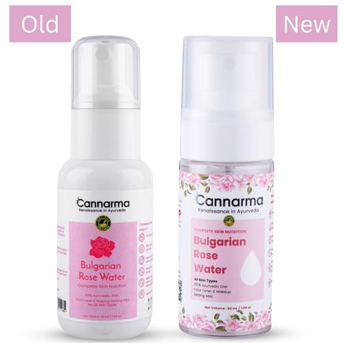 Image of Bulgarian Rose Water Face Toner for Glowing Brighter and Hydrates | Pure Gulab Jal | Balances pH Levels | Non-Drying | Mist Spray | All Skin types | 50ml