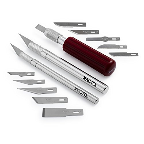 X-Acto Compression Basic Knife Set, 3 Knives, 13 Blades, Soft Carry Case, 17 Count #TOP1