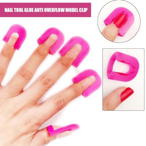 QEQSHQO 26pcs Nagellack Schablone wiederverwendbar Nagelkanten Hautbarriere Set Nail Art Lackschutz Spitzenschutz Nail Art Basiswerkzeuge Zubehör