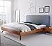 Produktbild Hasena Wood Line Bett kirschbaumfarbig Füße Leno Paneel Colina 160x200