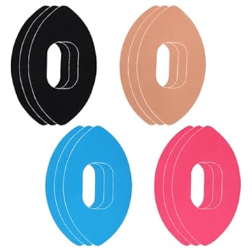 Lyreh 12pz Nastro Kinesiologico, Cotone Traspirante e Impermeabile Strisce di Nastro Atletico per il Comfort del Ginocchio e Cerotti di Supporto Muscolare (4 Colori)