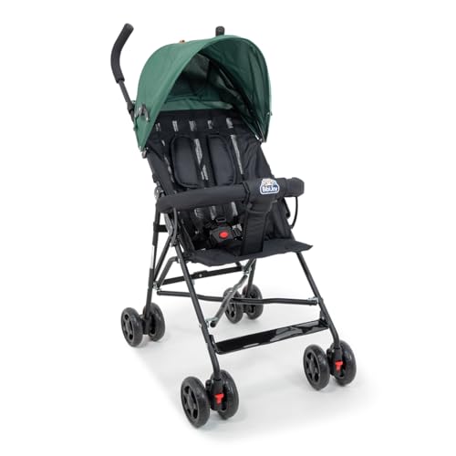 Carrinho de Bebê Guarda-Chuva Leve, Dobrável, Estrutura em Aço, Cinto de Segurança, Confortável, Fácil Transporte, Ideal para Passeios e Viagens Mega Compras Verde