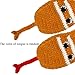 BIBITIME Knitted Scarf Funny Animal Shaped Handmade Creative Winter Warm Neckerchief (One Size, Ginger)