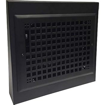 Decorative Steel Black Gravity Baseboard Registers 10 X 8 13 X 12 Overall Amazon Com