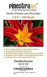 4x6 Finestra Art Premium Luster Inkjet Photo Paper - 100 Sheets 8.5mil