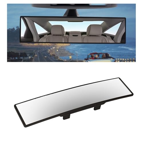 Wide Angle Rear View Mirror for VW Golf 5 6 7 8 GTE GTI GTD Clubsport, Panoramic Clip-On Interior Rearview Mirror, Convex Anti-Glare Glass for Cars, SUVs & Trucks