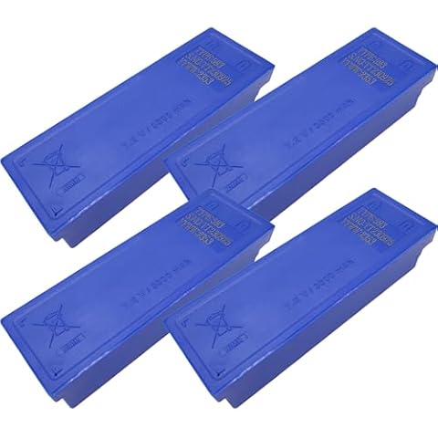 DCYNXC 4-Pieces Type 593 Battery NiMH 7.2V 3300 mAh Crane Remote Control Battery for Scanreco 592 593 590 960 16131 17162, Blue Cover