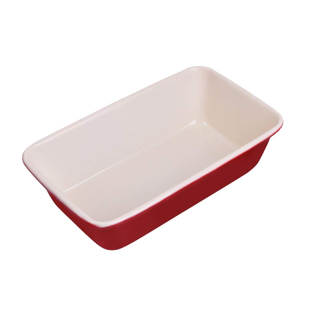 JJJ GCX- Molde para pasteles Molde para hornear Molde antiadherente para hornear Pan Rectangular chino Rojo 2 libras Horno Utensilios para hornear Hogar