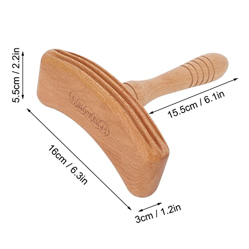 Ferramenta de massagem ergonômica de madeira lisa destacável Gua Sha Ferramenta de massagem