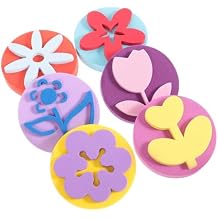 SHOWERORO Painting Sponge Seal for Kids 6 Pcs Eva Foam Stamps for DIY Art Projects Washable and Portable Kids Paint Sponges for Preschool and Kindergarten Drawing