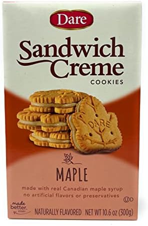 Dare Cookies, Maple Leaf Creme, 12.3 oz, (cfuda)