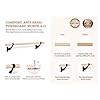 Ballet-Barre-Wall-Mounted-Ballet-Bar-Includes-Turning-Board-Premium-Beech-Wood-Does-Not-Bend-Wobble-Rust-Barre-Bar-for-Home-Workout-Dance-Equipment-for-Leaps-4-ft-Long-15-ft-Dia-for-Kids-Girls-Adults flybold Wall-Mounted Ballet Barre with Turning Board and Premium Wooden Bar - Home Workout and Dance Equipment - Rust, Wobble-Free - 4ft, 1.5ft Diameter - Multiple Colors
