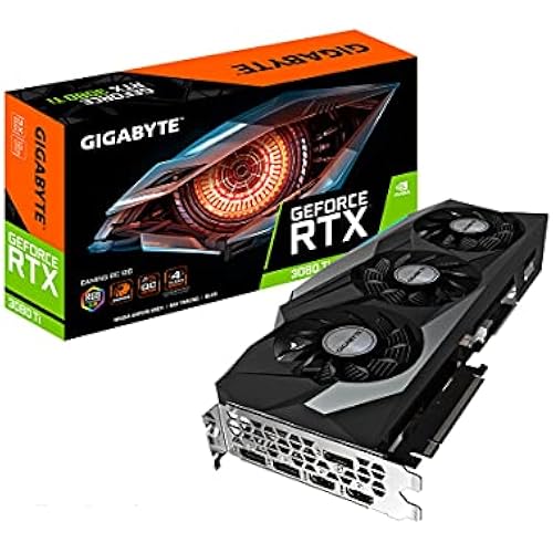 GIGABYTE GeForce RTX 3080 Ti Gaming OC 12G Graphics Card, 3X WINDFORCE Fans, 12GB 384-Bit GDDR6X, GV-N308TGAMING OC-12GD Video Card (Renewed)