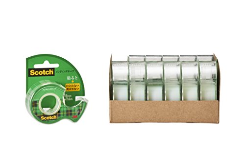 3M スコッチ テープ メンディングテープ ディスペンサー付 18mm×7.6m 小巻 12巻 CM-18