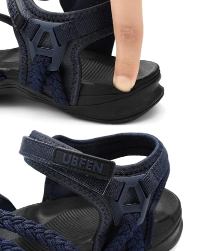 Image of UBFEN Womens Hiking Sandals Outdoors Water Sport Arch Support | Comfortable Adjustable Ankle Strap, Lightweight Suitable for Beach, Travel, Golf and Daily Wear