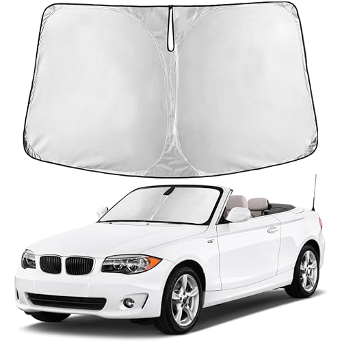 Image of EcoNour Windshield Sunshade Compatible for BMW 1 Series 2008-2011 2012 2013, Sun Visor for Front Windshield & Window Sun Shade Cover, UV Heat Blocker & Protector, Car Accessories