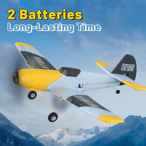 RC Plane 3CH RC Trainer Airplane,Ready to Fly KF811 Remote Control Plane for Beginners,2.4Ghz RC Airplane with 6-Axis Gyro Stabilization System,Easy RC Fighter fly for adults and kids Beginners.