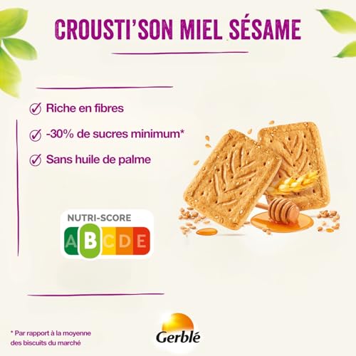 Biscuit Crousti'son Miel Sésame Gerble La Boîte De - vue 8